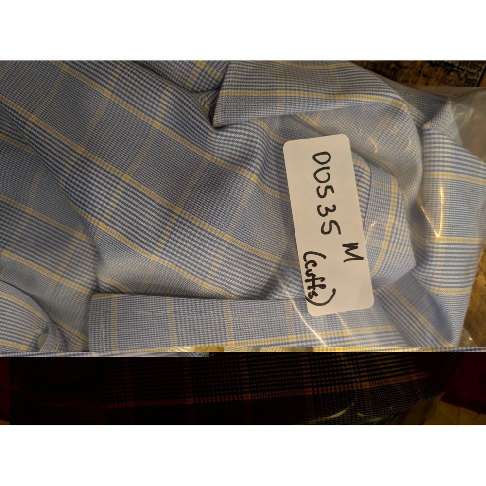 Charles Tyrwhitt Shirt Mens Oxford Button Up 18-37 Blue Long Sleeve French Cuff - Picture 9 of 9